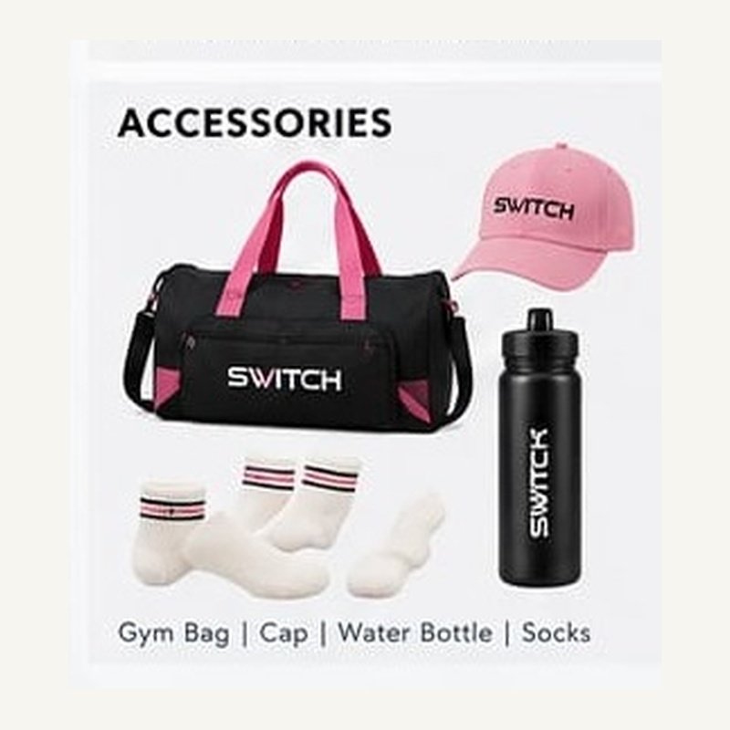 SWITCH Barrel Gym Duffle Bag with Shoe Compartment