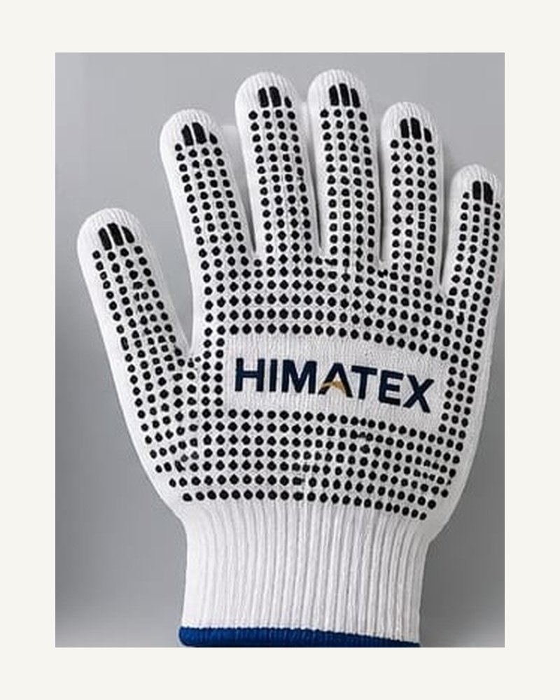 HIMATEX Heavy-Duty Dot-Grip Cotton Work Gloves